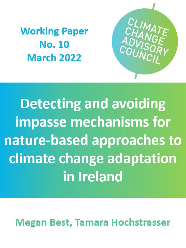 Working Paper No. 10: Detecting and avoiding impasse mechanisms for nature-based approaches to climate change adaptation in Ireland